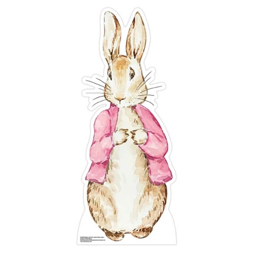 Pink Jacket Storybook Rabbit Cardboard Cutout 93cm