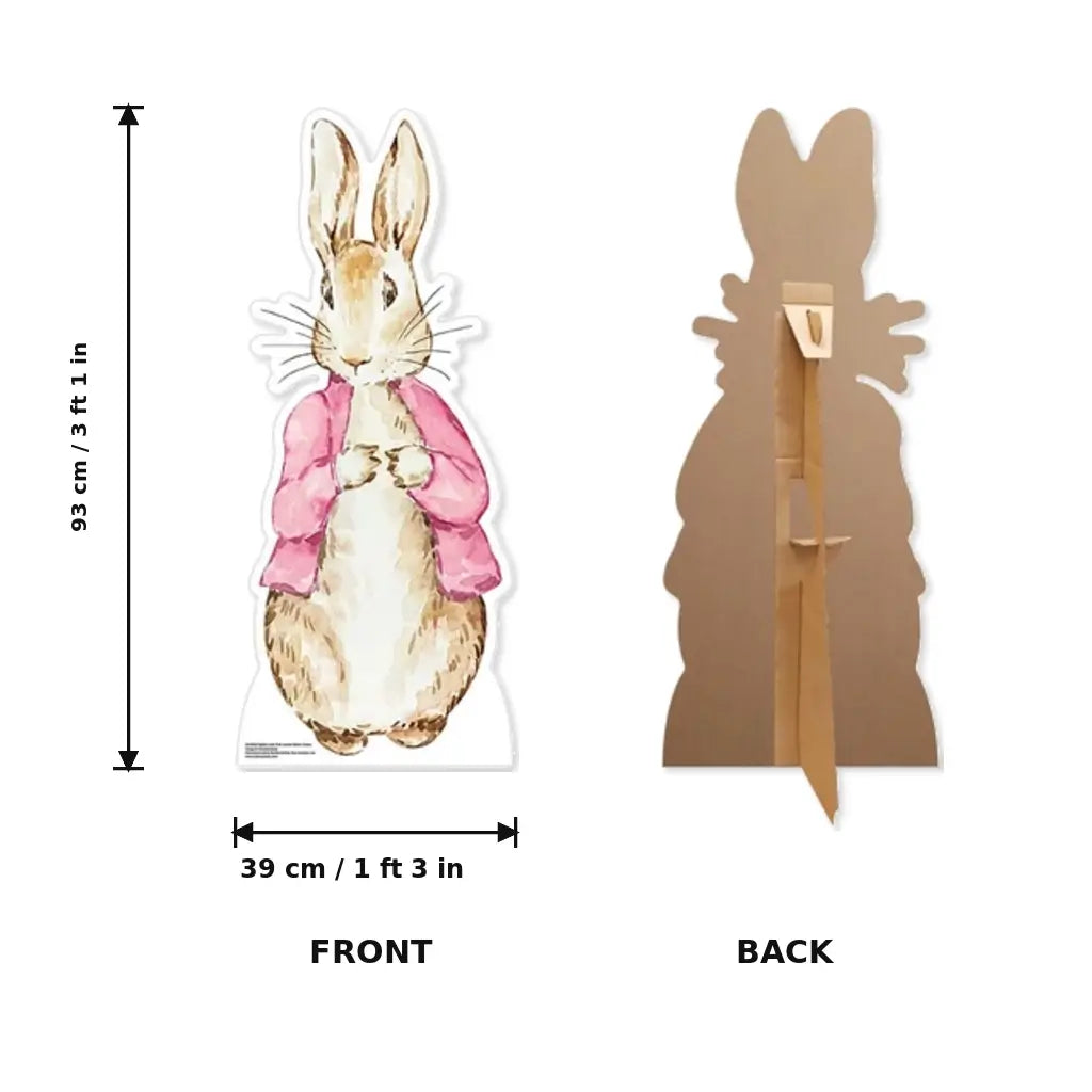 Pink Jacket Storybook Rabbit Cardboard Cutout 93cm