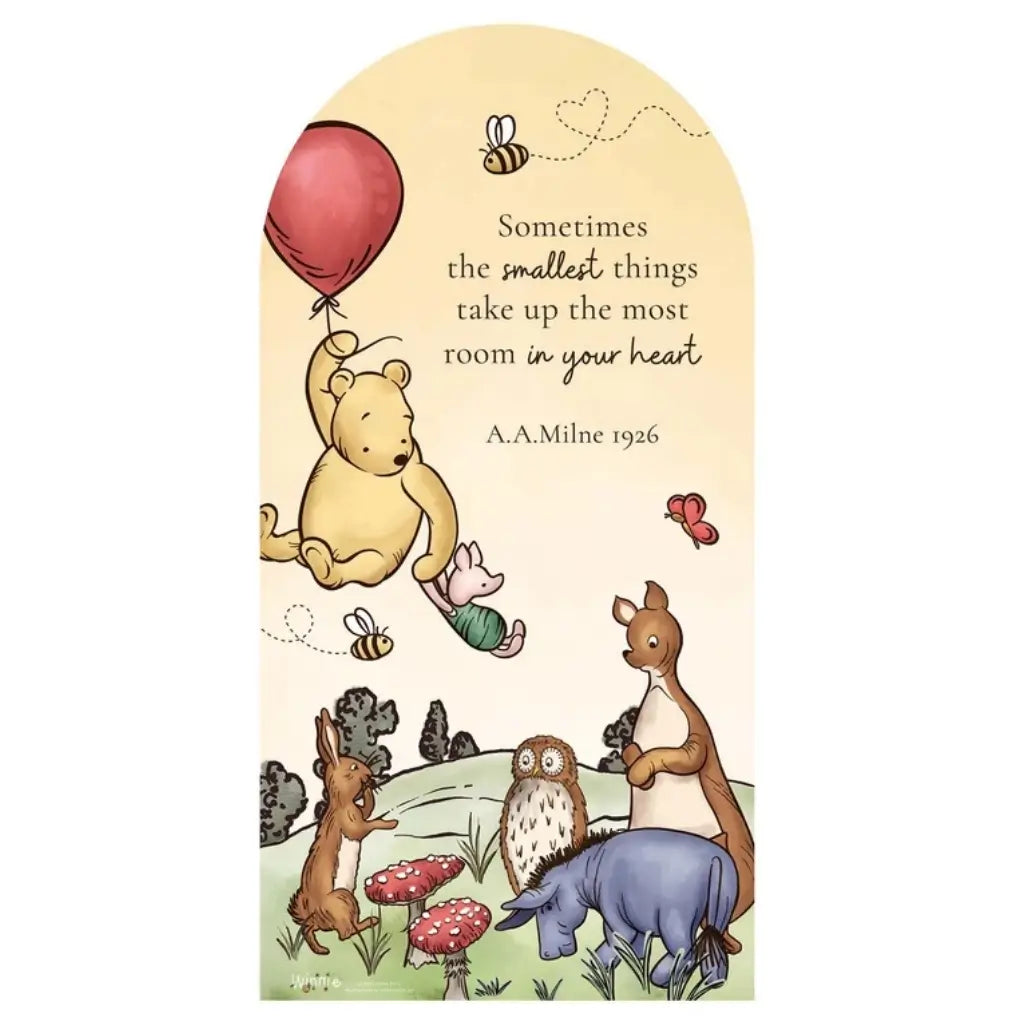 Winnie the Pooh storybook sailboard cardboard cutout 184cm