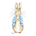 Rabbit in blue jacket cardboard cutout