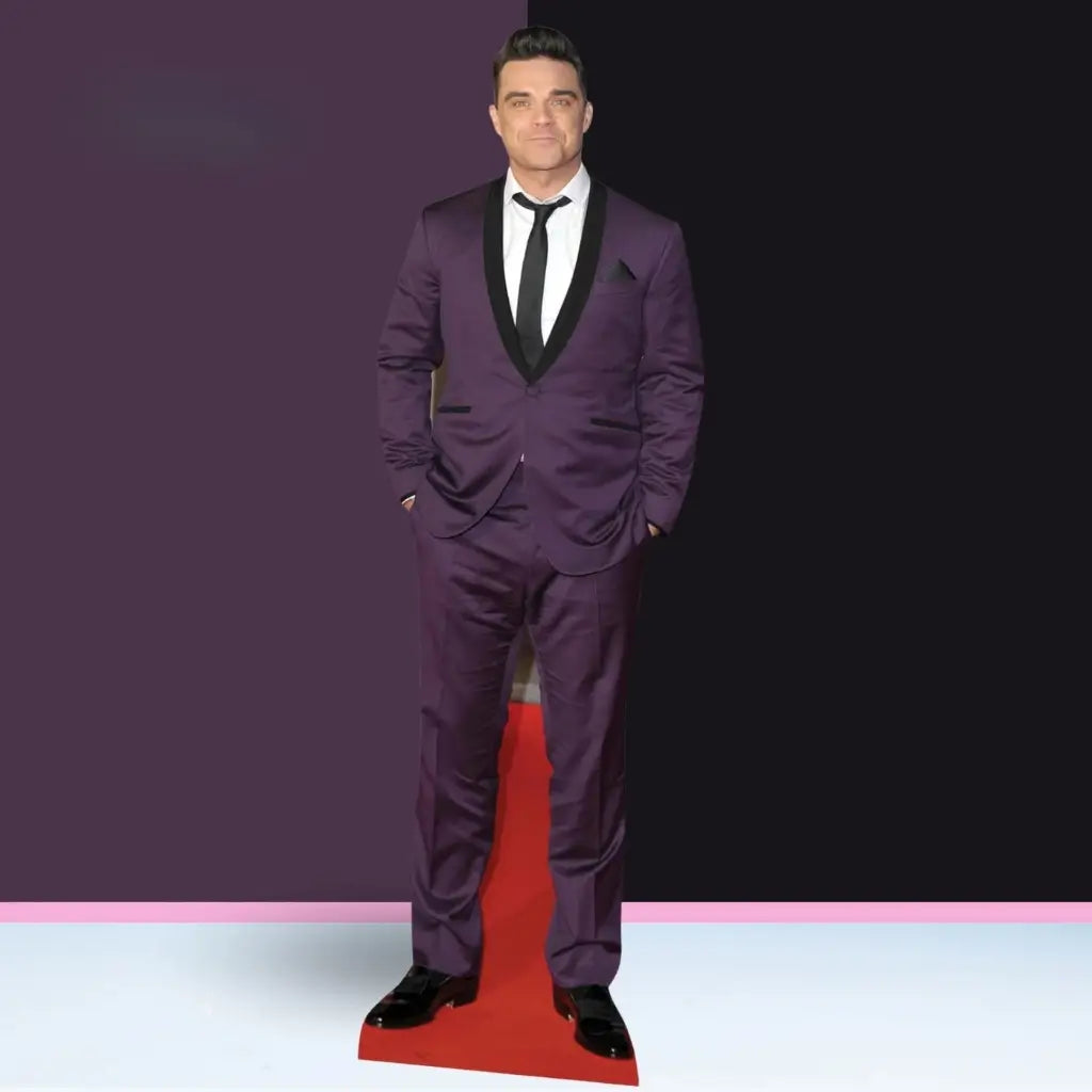 Robbie Williams lifesize cutout for pop star themed parties