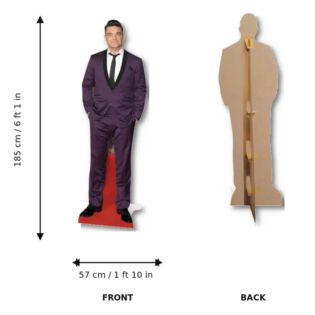Robbie Williams 185cm British singer lifesize cardboard cutout