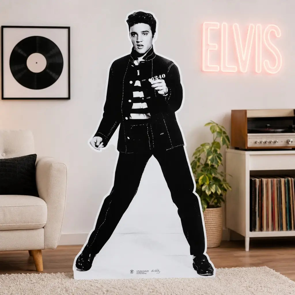 Elvis photo booth cardboard display