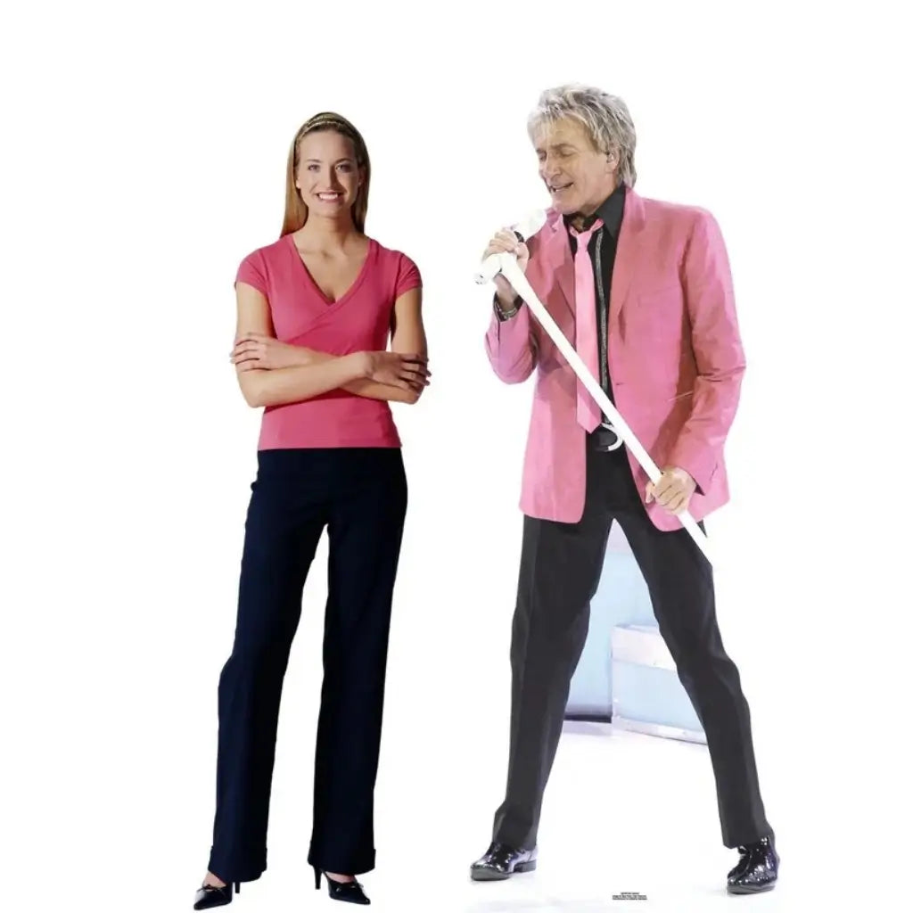 Rod Stewart cardboard photo prop for 70s and 80s parties