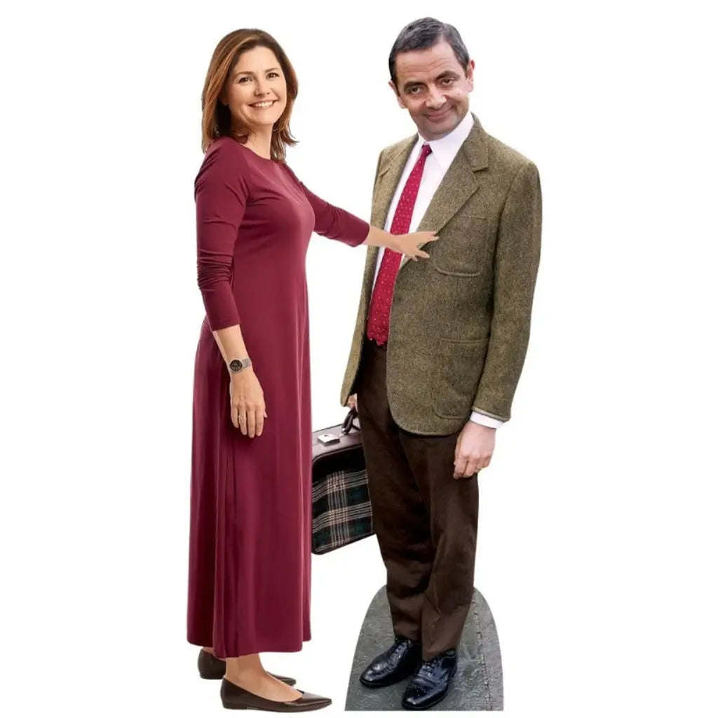 Rowan Atkinson cardboard photo prop for comedy parties