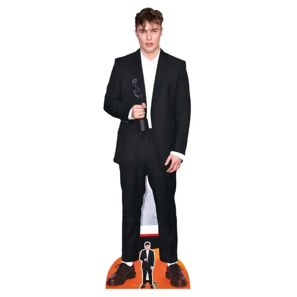 Sam Fender lifesize cardboard cutout 179cm tall with mini