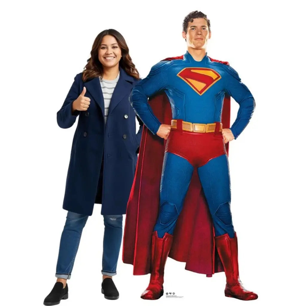 Superman Hero Pose Cardboard Display