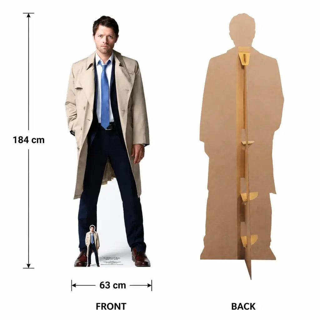 Supernatural Party Decoration Castiel Cutout dimensions