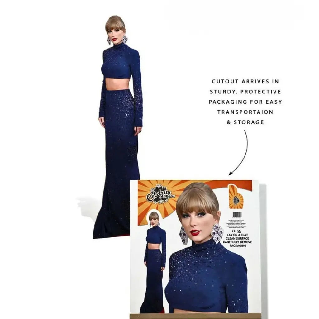 Pop star Taylor Swift cardboard display
