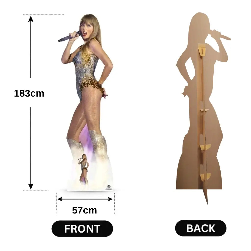 Taylor Swift On Stage cardboard cutout dimensions