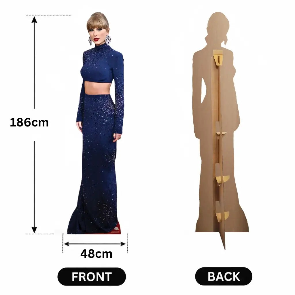 Taylor Swift Crop Top cardboard cutout dimensions