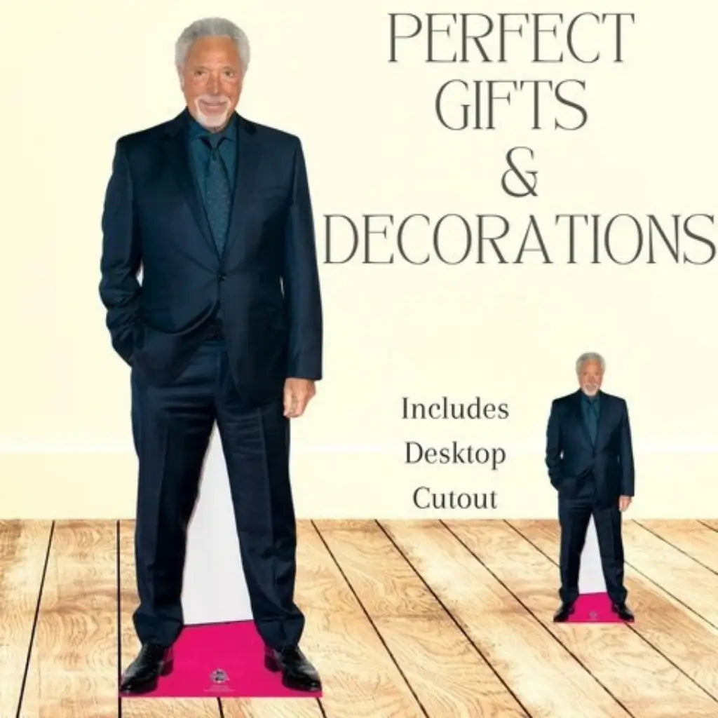 Tom Jones 177cm lifesize cardboard cutout with mini cutout