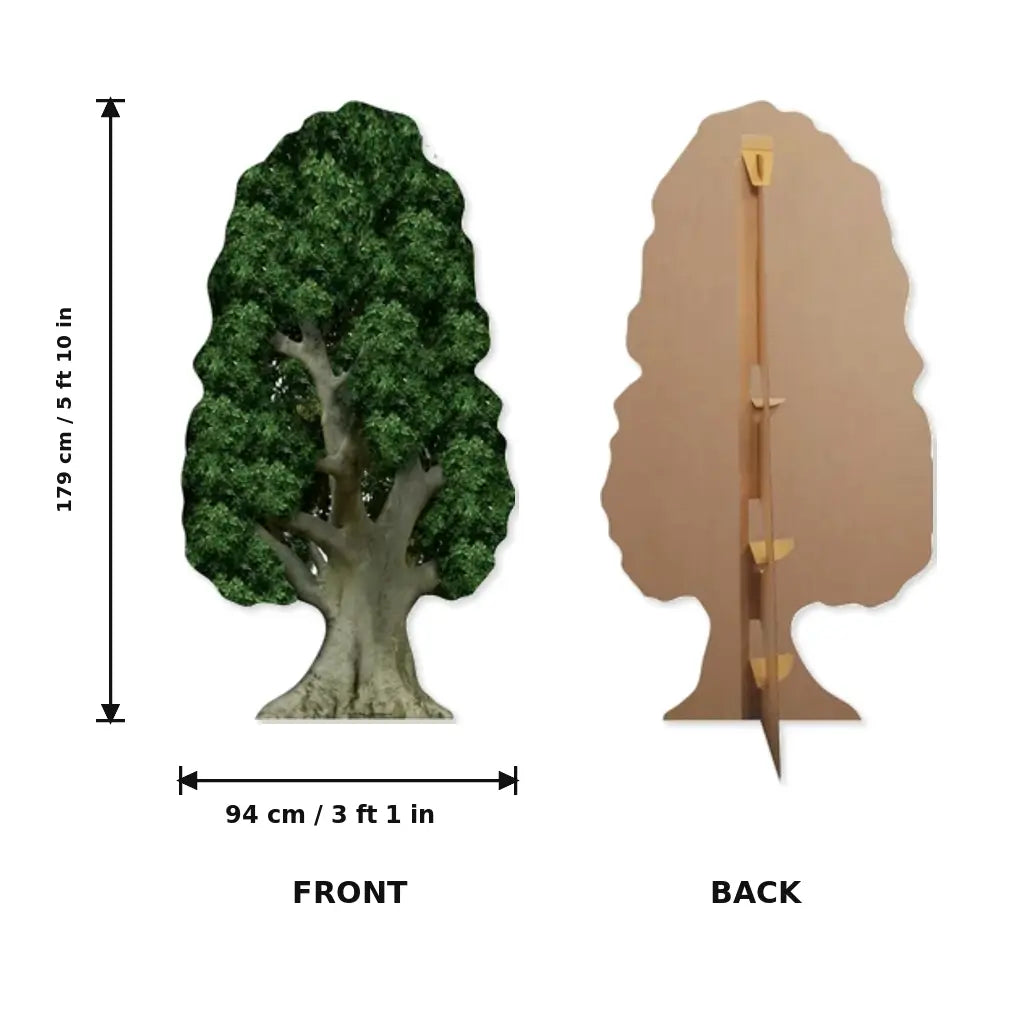 Realistic tree cardboard cutout party prop