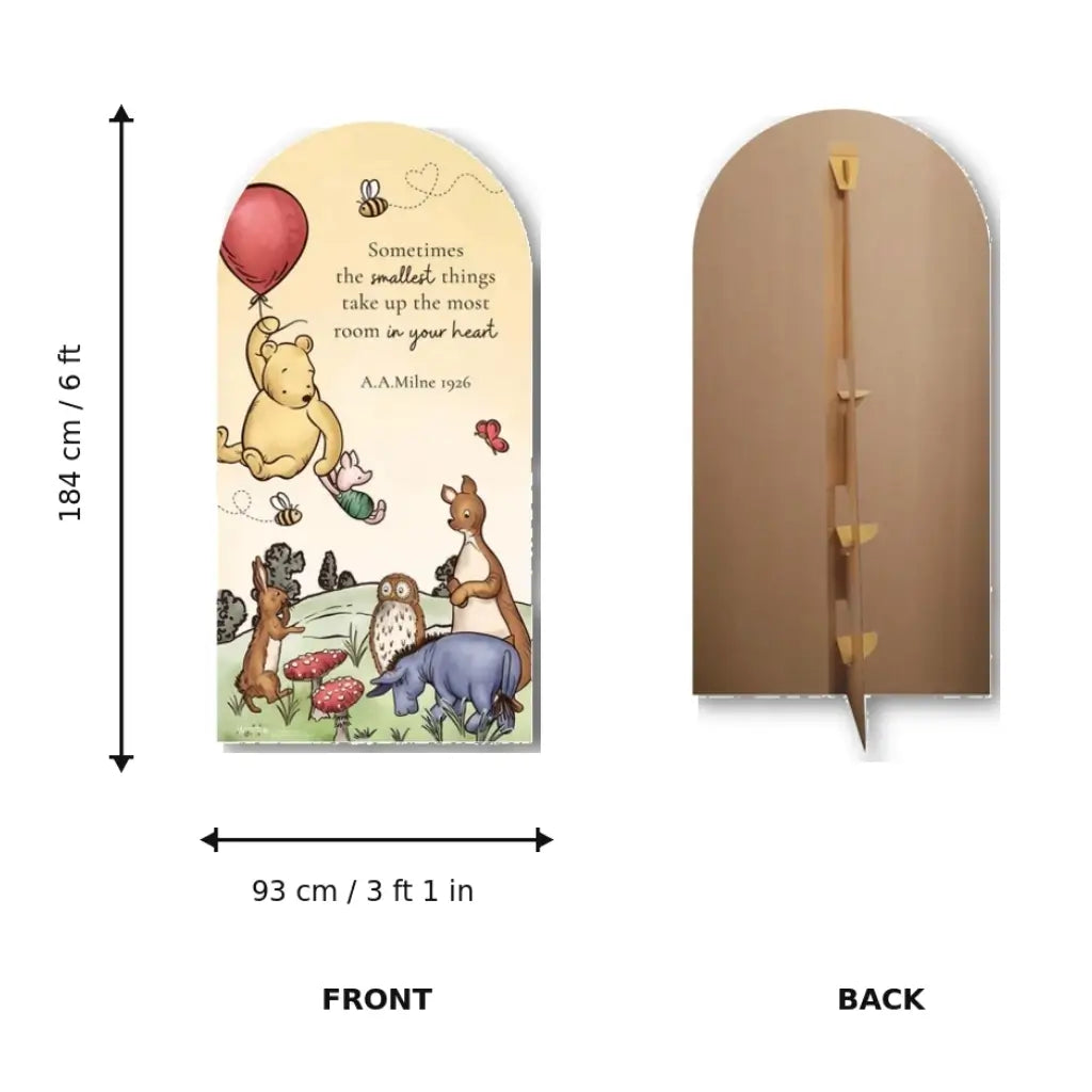 Winnie the Pooh first birthday sailboard cardboard cutout 184cm x 93cm