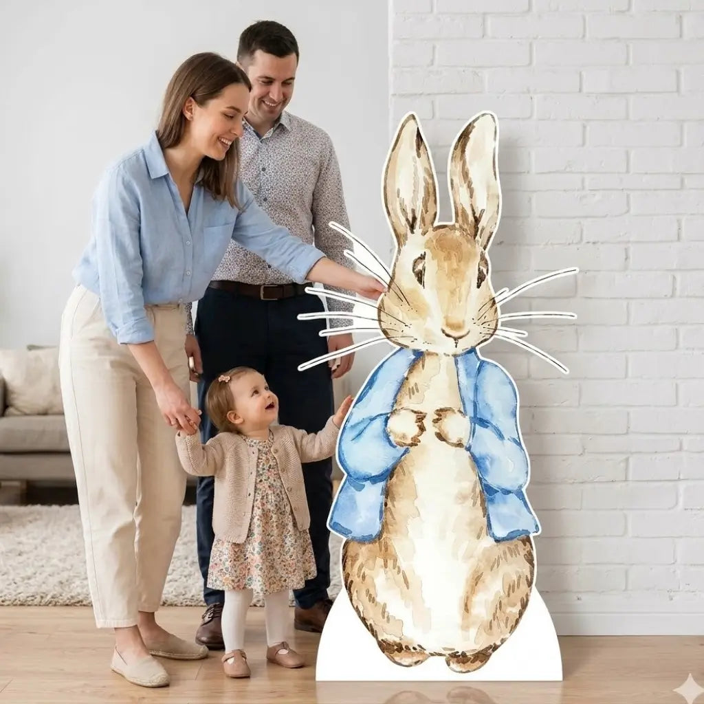 Easter rabbit party standee decoration